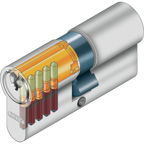 ABUS Profilzylinder C83 N verschiedenschließend Schließzylinder mit 3 Schlüssel