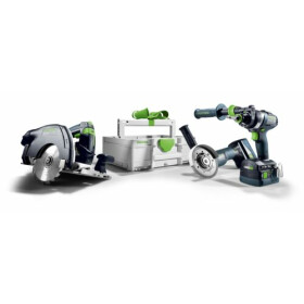 Festool Akku-Combo-Set Holzbau HKC 55/TPC 18/AGC 18/TB M 137