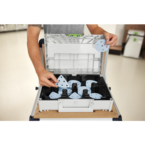 Festool Schleifmittel-Systainer³ Granat SYS-STF D90/V93 GR-Set