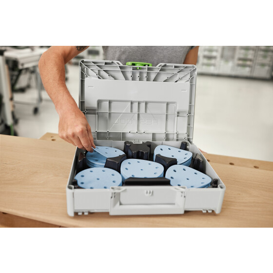 Festool Schleifmittel-Systainer³ Granat SYS-STF D125 GR-Set