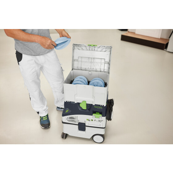 Festool Schleifmittel-Systainer³ Granat SYS-STF D150 GR-Set