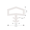 Zimmertürdichtung Türdichtung OTT TD 3001 5mtr. verschiedene Farben