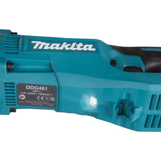 Makita Akku-Erdbohrer 2x18V 200 mm 0-1.400 min-1 DDG461Z