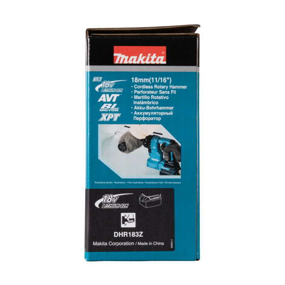 Makita Akku-Bohrhammer 18V SDS-PLUS 18 mm 1,7 J DHR183Z