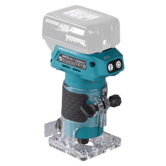 Makita Akku-Kantenfräse 6 mm 30.000 min-1 DRT52Z