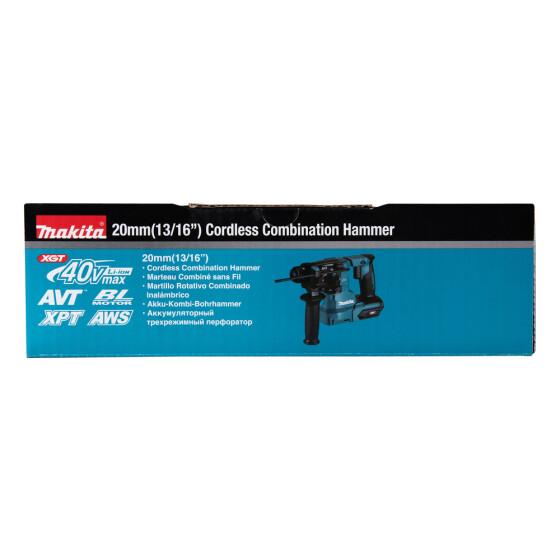 Makita Akku-Kombihammer 40V max. SDS-PLUS 2,1 J 20 mm HR010GZ