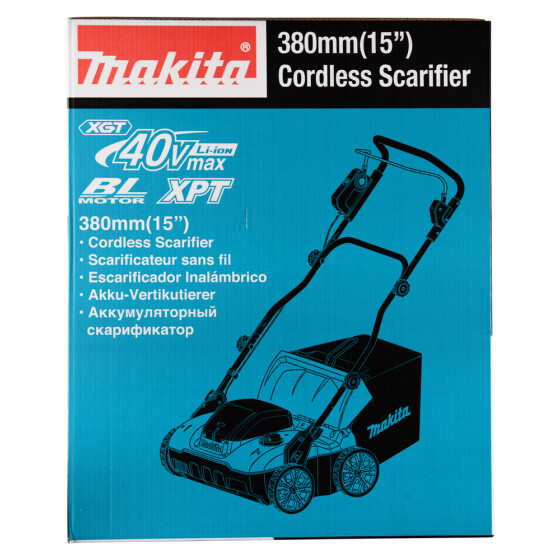 Makita Akku-Vertikutierer XGT 40V max. 38 cm 50 l UV001GZ