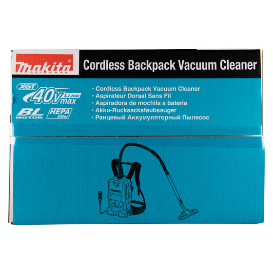 Makita Akku-Rucksackstaubsauger 40V max. 200 mbar 6,0 l VC011GZ