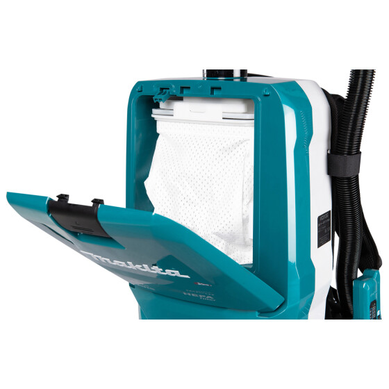 Makita Akku-Rucksackstaubsauger 40V max. 200 mbar 6 l VC012GZ01