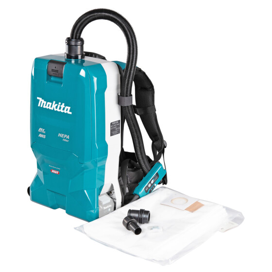 Makita Akku-Rucksackstaubsauger 40V max. 200 mbar 6 l VC012GZ01