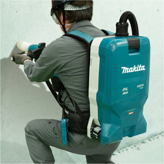 Makita Akku-Rucksackstaubsauger 40V max. 200 mbar 6 l VC012GZ01