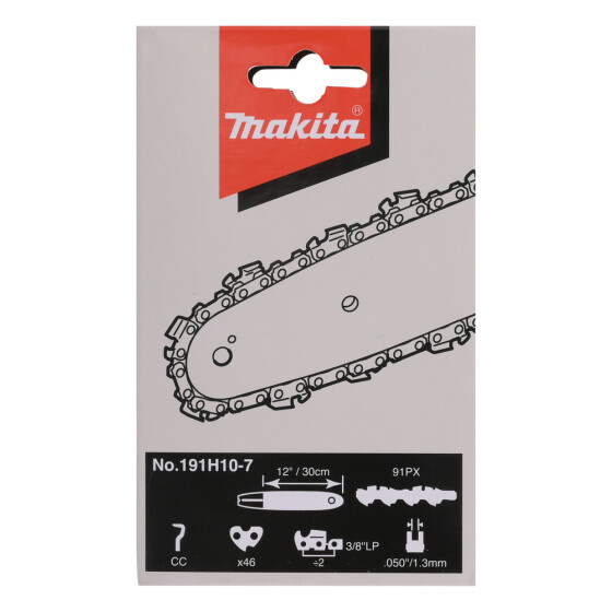 Makita Sägekette 91PX 30cm 91PX 46 TG 1,3 mm 3/8"LP 30cm Chamfer Chisel 191H10-7