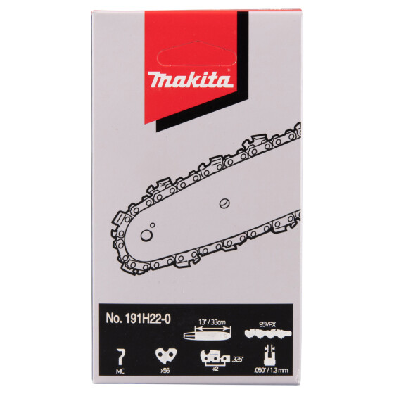 Makita Sägekette 95VPX 33cm 95VPX 56 TG 1,3 mm .325" 33 cm Mikro-Halbmeißel 191H22-0