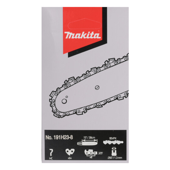 Makita Sägekette 95VPX 38cm 95VPX 64 TG 1,3 mm .325" 38 cm Mikro-Halbmeißel 191H23-8