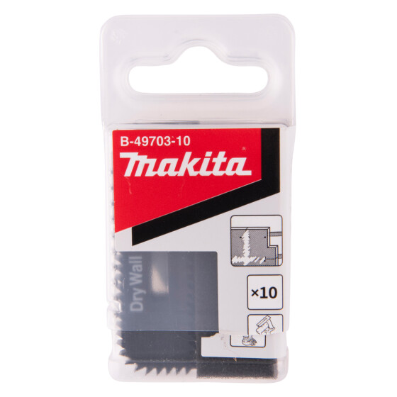 Makita Trockenbausägeblatt Gipskarton 10 Stück B-49703-10