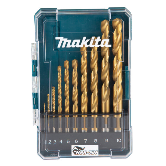 Makita Metallbohrer-Set HSS-TiN 10-teilig D-72849