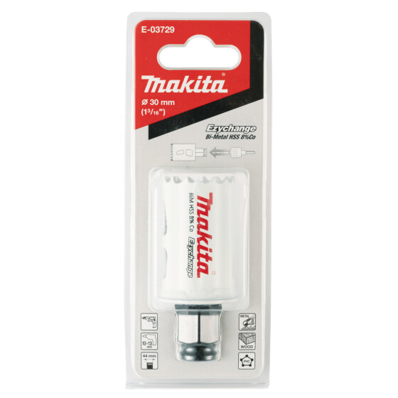 Makita EZYCHANGE HSS BiM Lochsäge Ø 30mm Schnitttiefe 44mm E-03729