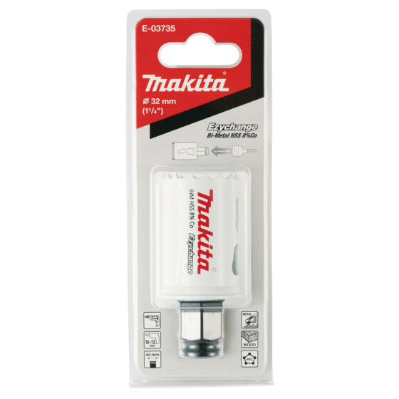 Makita EZYCHANGE HSS BiM Lochsäge Ø 32mm Schnitttiefe 44mm E-03735