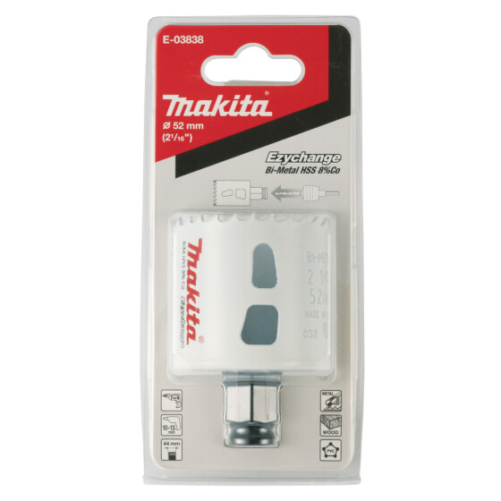 Makita EZYCHANGE HSS BiM Lochsäge Ø 52mm Schnitttiefe 44mm E-03838