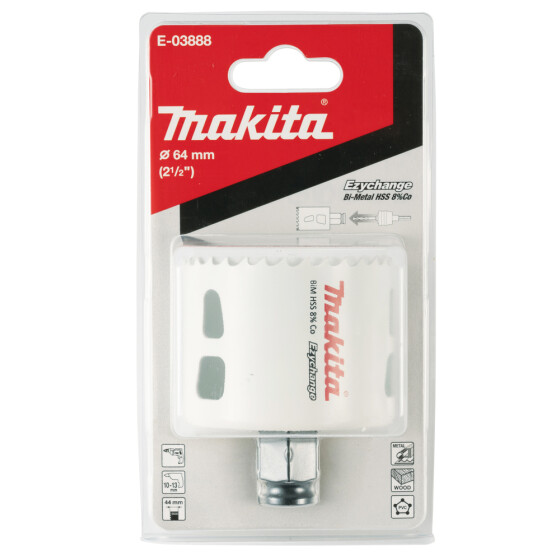 Makita EZYCHANGE HSS BiM Lochsäge Ø 64mm Schnitttiefe 44mm E-03888