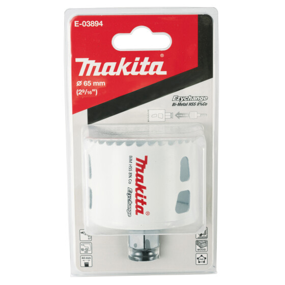 Makita EZYCHANGE HSS BiM Lochsäge Ø 65mm Schnitttiefe 44mm E-03894