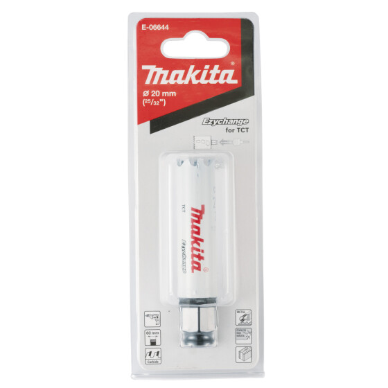 Makita EZYCHANGE TCT-Lochsäge Ø 20 mm Schnitttiefe 60 mm E-06644