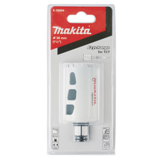 Makita EZYCHANGE TCT-Lochsäge Ø 38 mm Schnitttiefe 60 mm E-06694