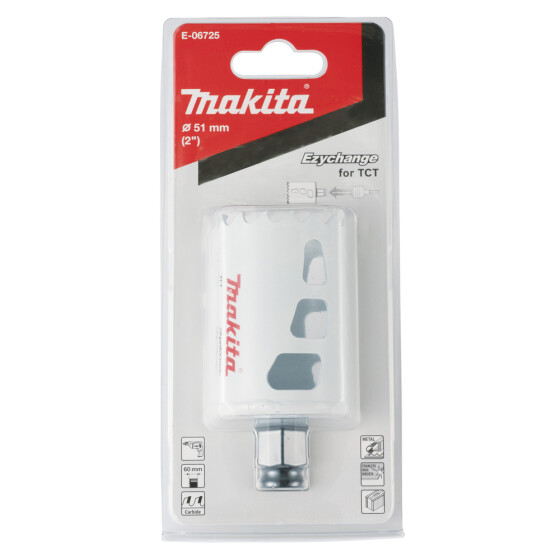 Makita EZYCHANGE TCT-Lochsäge Ø 51 mm Schnitttiefe 60 mm E-06725