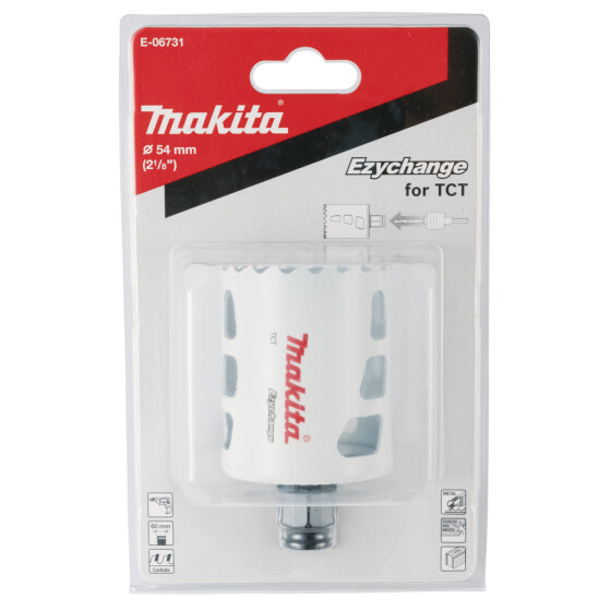 Makita EZYCHANGE TCT-Lochsäge Ø 54 mm Schnitttiefe 60 mm E-06731