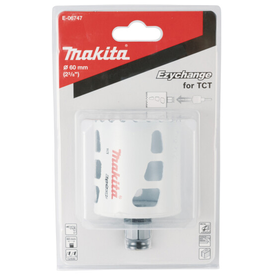 Makita EZYCHANGE TCT-Lochsäge Ø 60 mm Schnitttiefe 60 mm E-06747