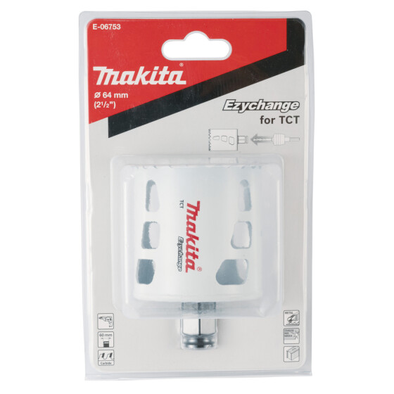 Makita EZYCHANGE TCT-Lochsäge Ø 64 mm Schnitttiefe 60 mm E-06753