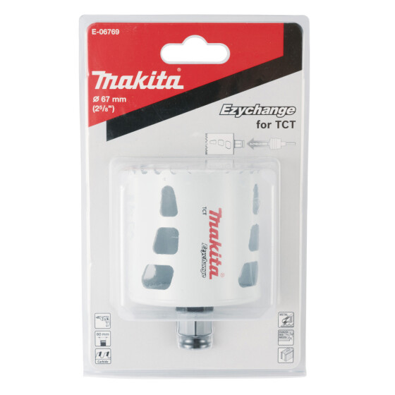 Makita EZYCHANGE TCT-Lochsäge Ø 67 mm Schnitttiefe 60 mm E-06769