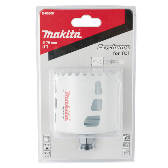 Makita EZYCHANGE TCT-Lochsäge Ø 76 mm Schnitttiefe 60 mm E-06806