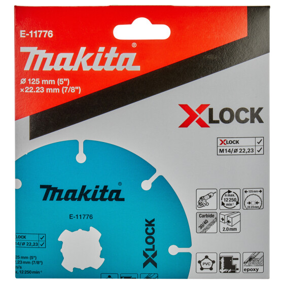 Makita Trennscheibe X-LOCK Ø 125 mm 2,0 mm X-LOCK Universal E-11776