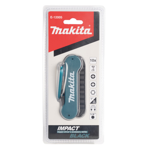 Makita Impact Black Bit-Set 10-teilig E-12005