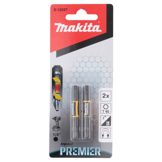 Makita Torsion Bit T40 Impact Premier T40 50 mm 2 Stück E-12027