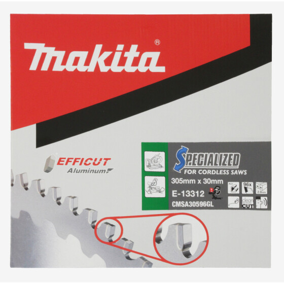 Makita Sägeblatt 305x2,0x30 mm, 96Z EFFICUT Aluminium E-13312