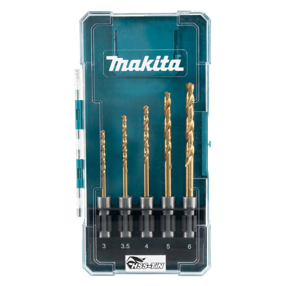 Makita HSS-TiN Metallbohrer-Set SDS-PLUS 5-teilig Metall SDS-PLUS E-15132