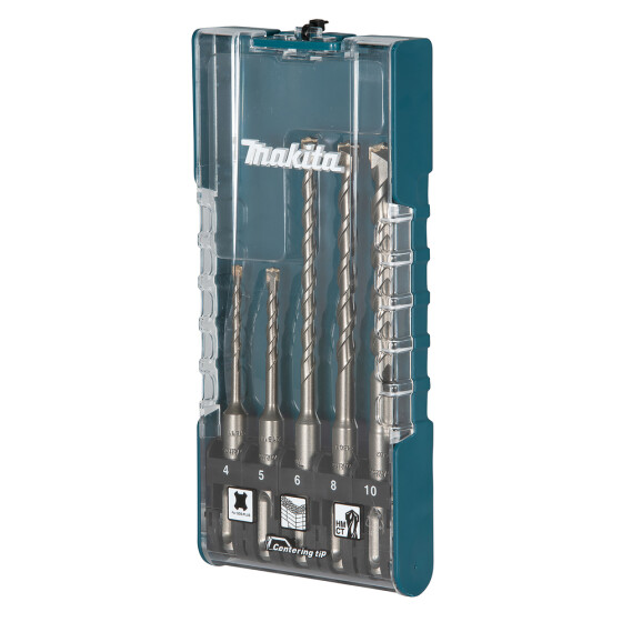 Makita Betonbohrer-Set SDS-PLUS Centering tip 5-teilig SDS-PLUS Zweischneider Zentrierspitze E-15718