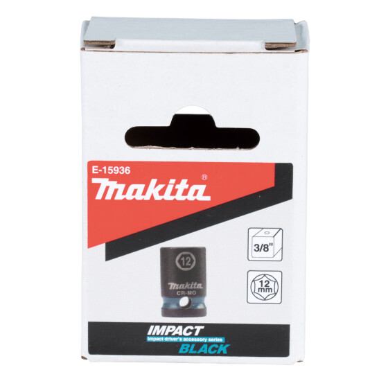 Makita Schlagnuss SW12 Impact Black 3/8" SW12 kurz Impact Black E-15936