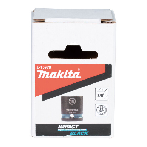 Makita Schlagnuss SW16 Impact Black 3/8" SW16 kurz Impact Black E-15970