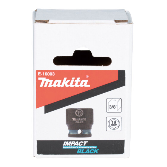 Makita Schlagnuss SW19 Impact Black 3/8" SW19 kurz Impact Black E-16003