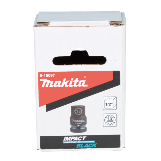 Makita Schlagnuss SW13 Impact Black 1/2" SW13 kurz Impact Black E-16097