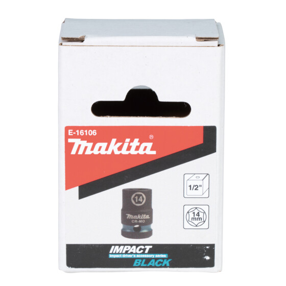 Makita Schlagnuss SW14 Impact Black 1/2" SW14 kurz Impact Black E-16106