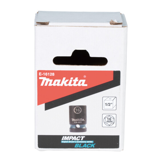 Makita Schlagnuss SW16 Impact Black 1/2" SW16 kurz Impact Black E-16128