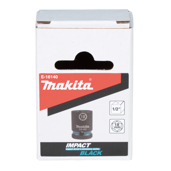 Makita Schlagnuss SW18 Impact Black 1/2" SW18 kurz Impact Black E-16140