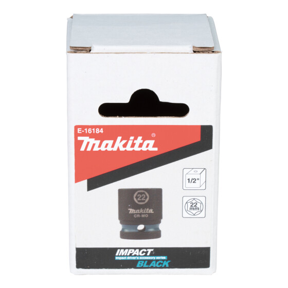 Makita Schlagnuss SW22 Impact Black 1/2" SW22 kurz Impact Black E-16184