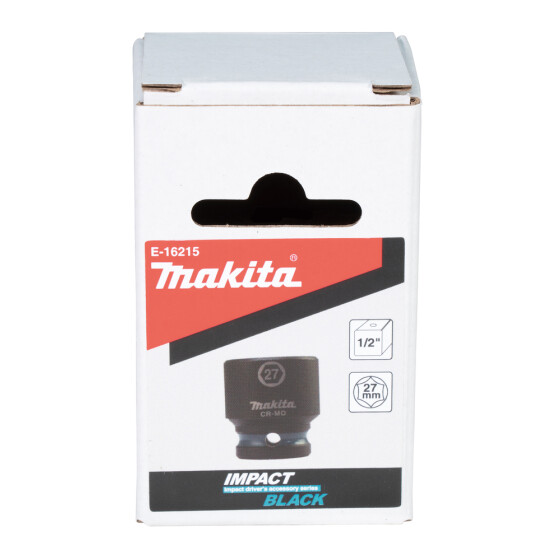 Makita Schlagnuss SW27 Impact Black 1/2" SW27 kurz Impact Black E-16215