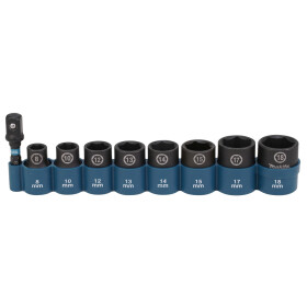 Makita IMPACT BLACK Schlagnuss-Set 9-tlg. 3/8"...