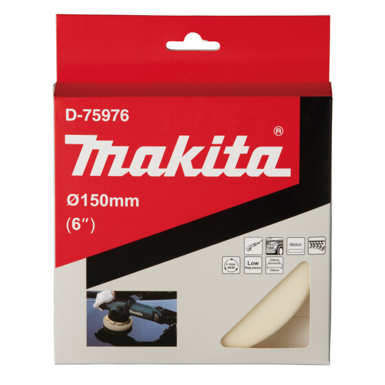 Makita Polierpad weiß 150mm D-75976